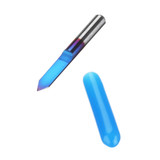 Drillpro 10pcs 0.1/0.2/0.3/0.4mm 60 Degree Engraving Bit Flat Bottom PCB Engraving Bit Blue NANO Coated Carbide CNC Router Tool