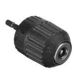 0.8-10mm 3/8 Inch 24UNF Keyless Drill Chuck Adapter 1/4 Inch Hex Shank Keyless Chuck Driver