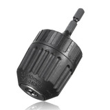 0.8-10mm 3/8 Inch 24UNF Keyless Drill Chuck Adapter 1/4 Inch Hex Shank Keyless Chuck Driver
