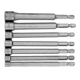 Drillpro 7pcs 1/4 Inch Hex Socket Adapter 5-12mm Magnetic Nut Driver Drill Bit Adapter