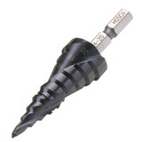 Drillpro HRC89 M35 Cobalt Step Drill Bit 3-12/4-12/4-20mm TiAlN Coated Step Drill 1/4 Inch Hex Shank