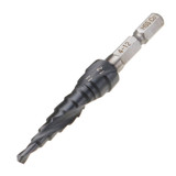Drillpro HRC89 M35 Cobalt Step Drill Bit 3-12/4-12/4-20mm TiAlN Coated Step Drill 1/4 Inch Hex Shank