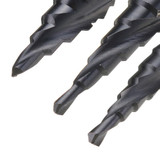Drillpro HRC89 M35 Cobalt Step Drill Bit 3-12/4-12/4-20mm TiAlN Coated Step Drill 1/4 Inch Hex Shank