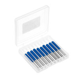 Drillpro 10pcs 3.175mm Shank 30 Degree 0.1/0.2/0.3mm Tip Engraving Bit CNC Tool