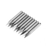 Drillpro 10pcs 3.175mm Shank 30 Degree 0.1/0.2/0.3mm Tip Engraving Bit CNC Tool