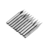 Drillpro 10pcs 3.175mm Shank 30 Degree 0.1/0.2/0.3mm Tip Engraving Bit CNC Tool