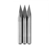 Drillpro 10pcs 3.175mm Shank 30 Degree 0.1/0.2/0.3mm Tip Engraving Bit CNC Tool