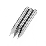 Drillpro 10pcs 3.175mm Shank 30 Degree 0.1/0.2/0.3mm Tip Engraving Bit CNC Tool