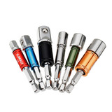 Drillpro 6pcs Hex Shank Screwdriver Bit Adapter and Sleeve Screwdriver Driver Socket Set