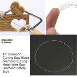 0.26mm x 1m Electroplated Diamond Wire Saw Diamond Saw Blade