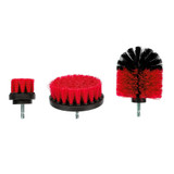 3Pcs Yellow/Red/Blue Drill Cleaning Brush Tub Cleaner Tile Grout Power Scrubber Combo Kit