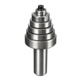 2pcs 1/4&1/2 Inch Shank Cemented Carbide Router Bit With 6 Bearing Bit Set