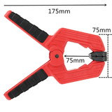 Drillpro 4/7/9 Inch AFG Type Light Woodworking Spring Clamp Fast Woodworking Clip Clamping Tools