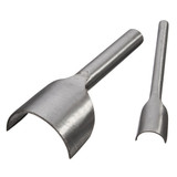 6pcs Leather Craft Tools Half Round V Shaped Cutter Punch Tools