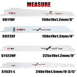 10Pcs Saw Blade Reciprocating Set Wood Metal Mutil Cutting Tool for Bosch Makita Hitach