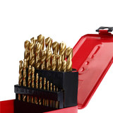 38pcs 1-13mm HSS Twist Drill Bit Titanium Coated Twist Drill