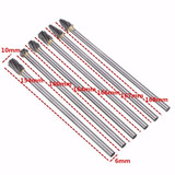6pcs 6mm Shank Rotary File Burr 10mm Tungsten Carbide Aluminum Cutter