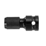 1/2 Inch Square to 1/4 Inch Hex Female Telescopic Socket Adapter Drill Chuck Converter Impact Driver