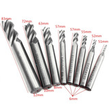 2-12mm HSS 4 Flute End Mill Cutter Straight Shank Milling Cutter Drill Bit CNC Tool