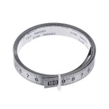 Silver Self Adhesive Metric Ruler Miter Track Tape Measure Stainless Steel Miter Saw Scale For T-track Router Table Band Saw Woodworking Tools