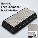 600/1200 Grit Double Side Diamond Sharpening Stone Knife Blade Sharpener