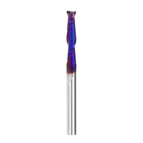 Drillpro 10pcs 3.175mm Shank Blue Coated Spiral Flat End Mill Two Flute CNC Milling Cutter