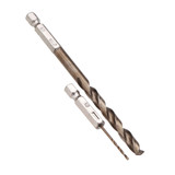Drillpro 13pcs 1.5-6.5mm M35 Cobalt Drill Bit HSS-Co Twist Drill Bit Set 1/4 Inch Hex Shank