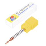 Drillpro 1-8mm 2 Flutes Tungsten Carbide End Mill Cutter HRC55 AlTiN Coating CNC End Mill Tool
