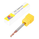 Drillpro 1-8mm 2 Flutes Tungsten Carbide End Mill Cutter HRC55 AlTiN Coating CNC End Mill Tool