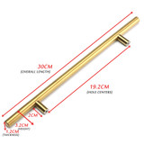 12mm Diameter Stainless Steel T Bar Handles Kitchen Cupboard Drawer Door Handles