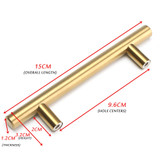 12mm Diameter Stainless Steel T Bar Handles Kitchen Cupboard Drawer Door Handles