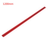 400-1200mm Red Aluminum Alloy 45 Type T-Track Woodworking T-slot Miter Track/Table Saw Router Miter Gauge