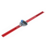400-1200mm Red Aluminum Alloy 45 Type T-Track Woodworking T-slot Miter Track/Table Saw Router Miter Gauge