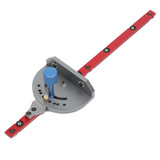 400-1200mm Red Aluminum Alloy 45 Type T-Track Woodworking T-slot Miter Track/Table Saw Router Miter Gauge
