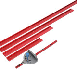 400-1200mm Red Aluminum Alloy 45 Type T-Track Woodworking T-slot Miter Track/Table Saw Router Miter Gauge