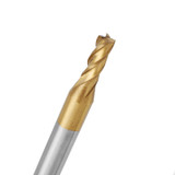 Drillpro 10pcs Titanium Coating 1.5-6.0mm HSS 4 Flute End Mill Cutter 6mm Shank CNC Drill Bits