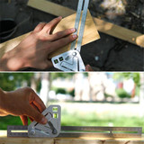 Multi-function Woodworking Triangle Ruler Angle Ruler Revolutionary Carpentry Tool Measuring Tool