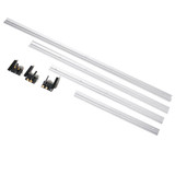 Drillpro 600/800/1000/1220mm Aluminum Alloy T-Track Woodworking T-slot Miter Track with Scale/Miter Track Stop