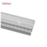 Drillpro 600/800/1000/1220mm Aluminum Alloy T-Track Woodworking T-slot Miter Track with Scale/Miter Track Stop