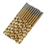 100pcs 1.5mm - 10mm Titanium Coated Drill Bit Set High Speed Steel Manual Twist Drill Bits