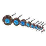 15-80mm 80 Grit Sanding Flap Wheel Disc Abrasive Grinding Wheel Accessories Tool 6mm Shank For Drill