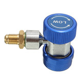 A/C R134a Low/High Quick Connect Adapter Coupler 90-degree Air-Conditioning Extractor Valve Core