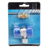 A/C R134a Low/High Quick Connect Adapter Coupler 90-degree Air-Conditioning Extractor Valve Core