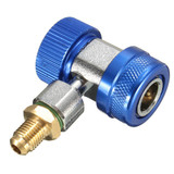 A/C R134a Low/High Quick Connect Adapter Coupler 90-degree Air-Conditioning Extractor Valve Core