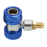 A/C R134a Low/High Quick Connect Adapter Coupler 90-degree Air-Conditioning Extractor Valve Core