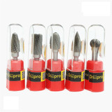 Drillpro RB13 5pcs 12mm Head Tungsten Carbide Rotary File Burr Die 6mm Shank for Rotary Drill