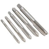 Drillpro T Handle Ratchet Tap Wrench with 5pcs M3-M8 Machine Screw Thread Metric Plug Tap