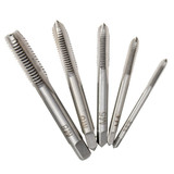 Drillpro T Handle Ratchet Tap Wrench with 5pcs M3-M8 Machine Screw Thread Metric Plug Tap