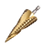 4-32MM HSS 4241 Step Drill Spiral Groove Ladder Drill Hexagon Shank (Hexagon Shank)