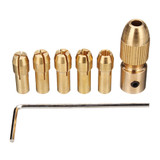 Drillpro 8pcs 0.5-3mm Small Electric Drill Bit Collet Twist Drill Chuck Tool for 3.17/5.05mm Shank